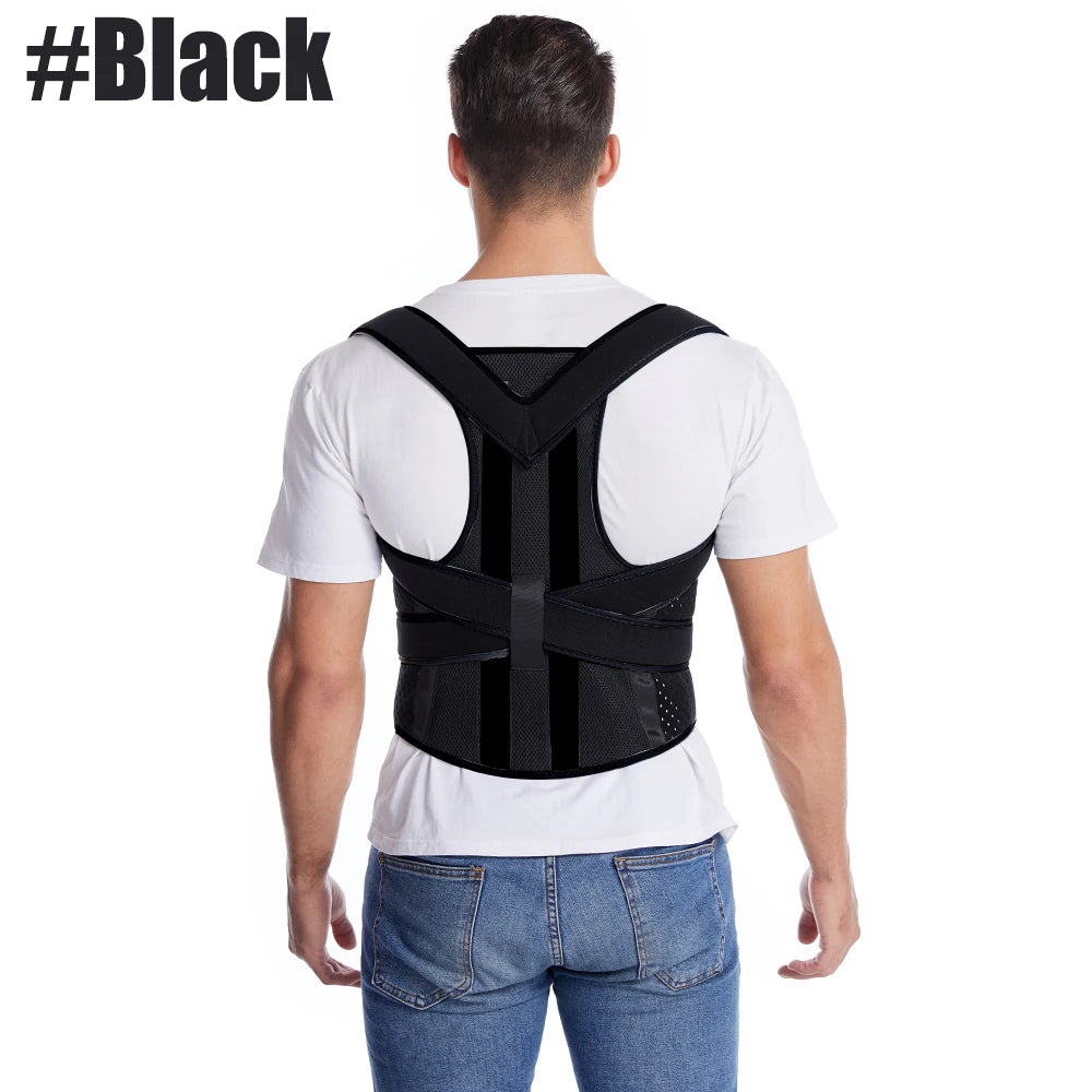 New Upper Back Posture Corrector Posture Clavicle Support Corrector Back Straight Shoulders Brace Strap Correctpor