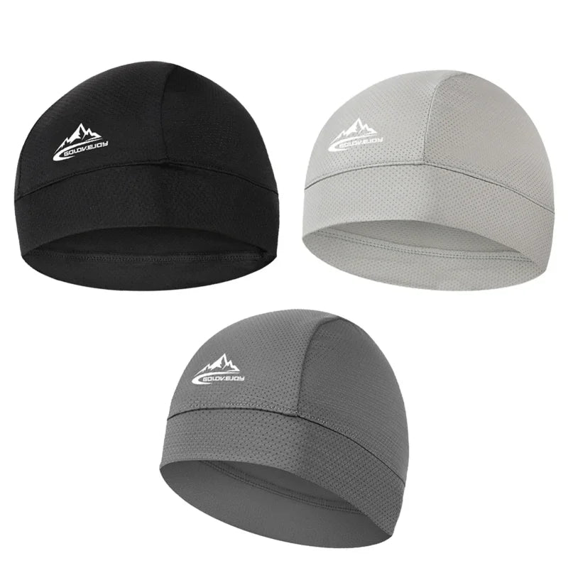 Quick Dry Breathable Fishing Cap Sunhat Anti-UV Sport Hat Helmet Liner Sweat Cap Outdoor Cycling Bike MTB Running Hat Head Scarf