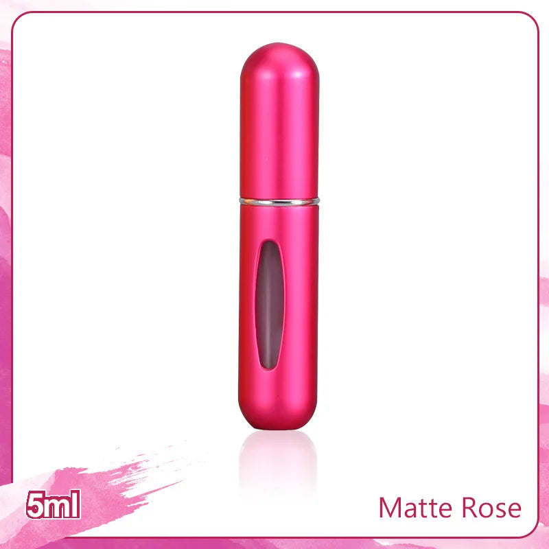 1/4Pcs 5ml Perfume Atomizer Portable Liquid Container for Cosmetics Traveling Mini Aluminum Spray Empty Refillable Bottle