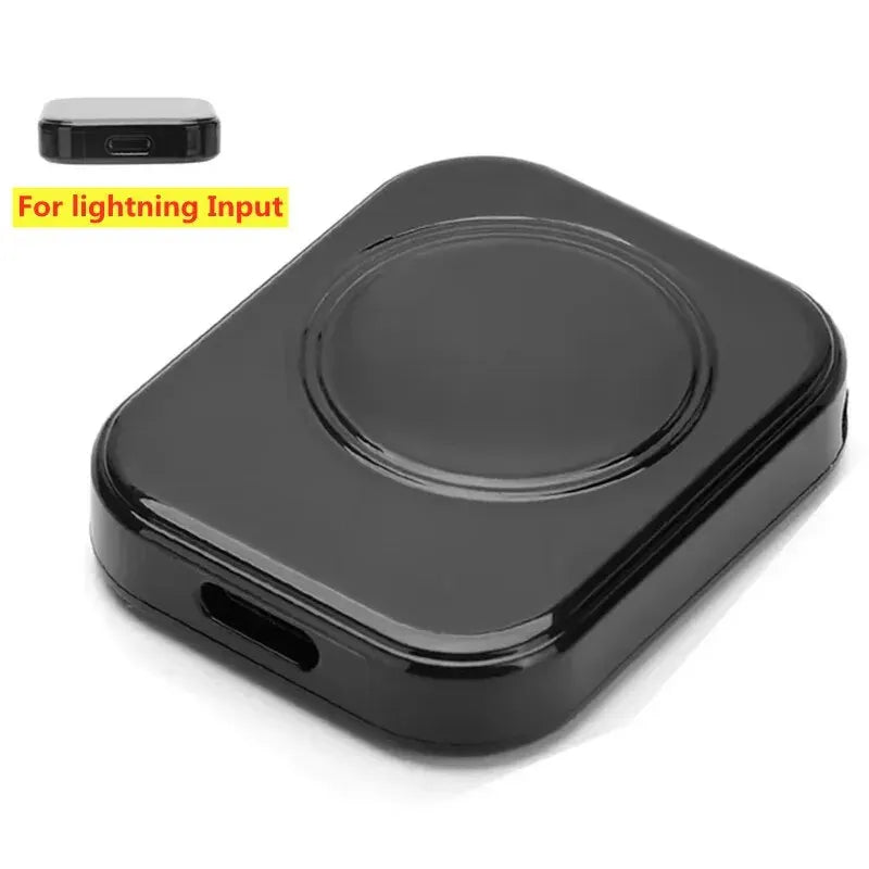 Tiny Magnetic Watch Wireless Charger For Apple Watch series 9 8 7 6 5 SE Type C For iPhone convert for iWatch Series 6 5 3 2 1