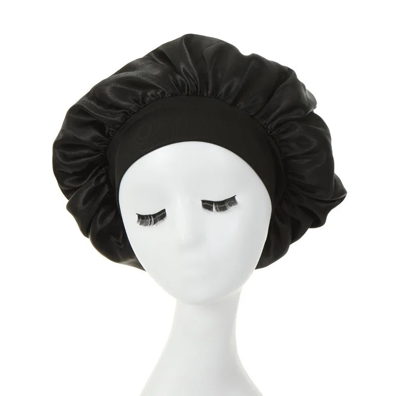 Satin Sleep Hat - Hair Care Bonnet for Night Protection