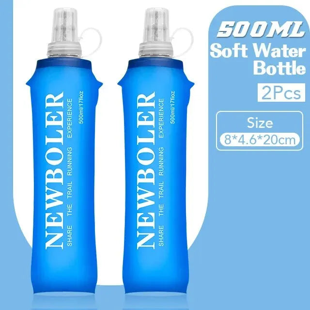 Collapsible Water Bottle - Soft Flask for Running & Camping