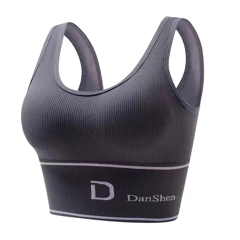 Bra, Sports Underwear, Yoga, High Elasticity, Big U Vest, Underwear, Women's No Steel Ring, Gathered Bra, Wrapped Chest,tube Top