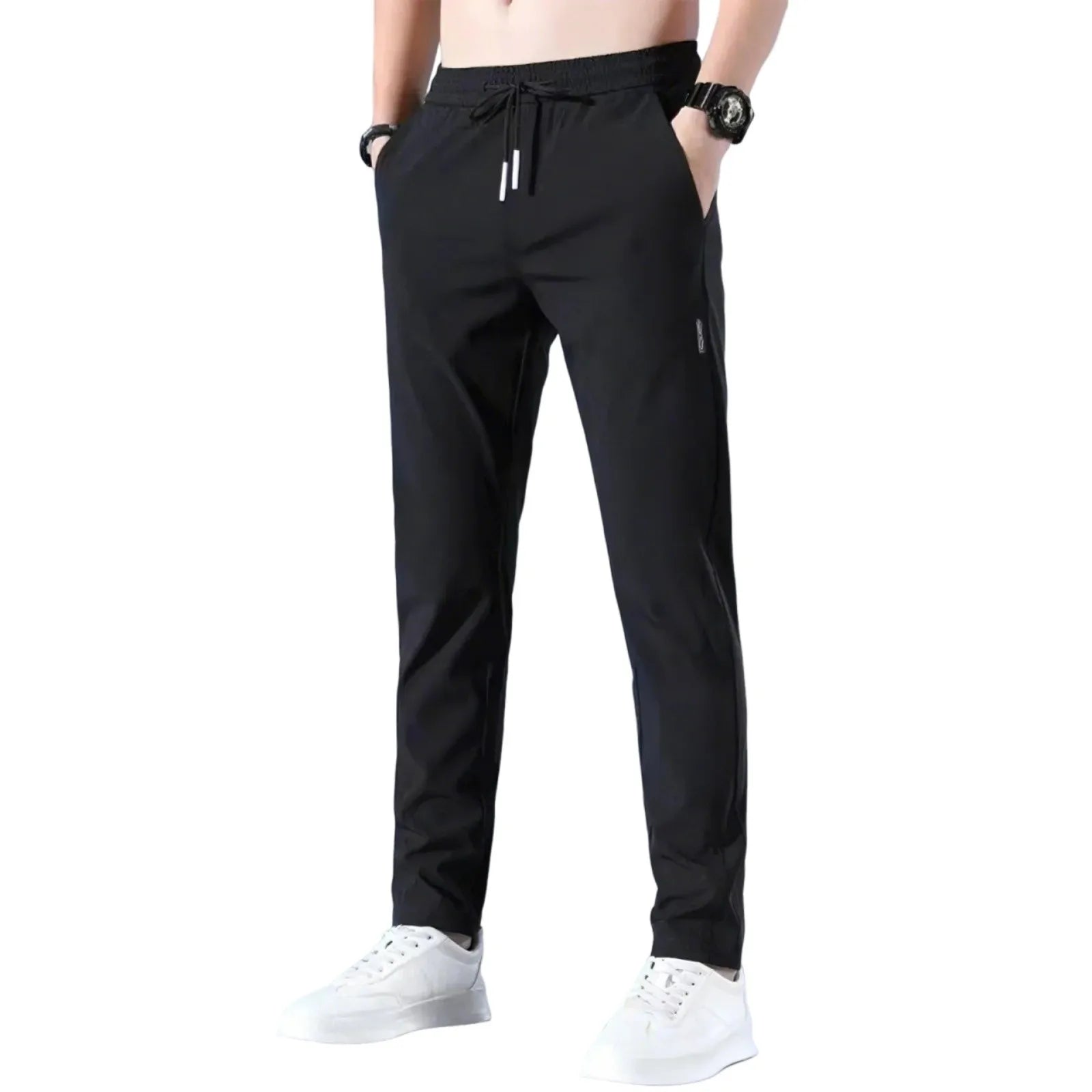 Men's Fast Dry Stretch Pants - Ice Silk Breathable Trousers