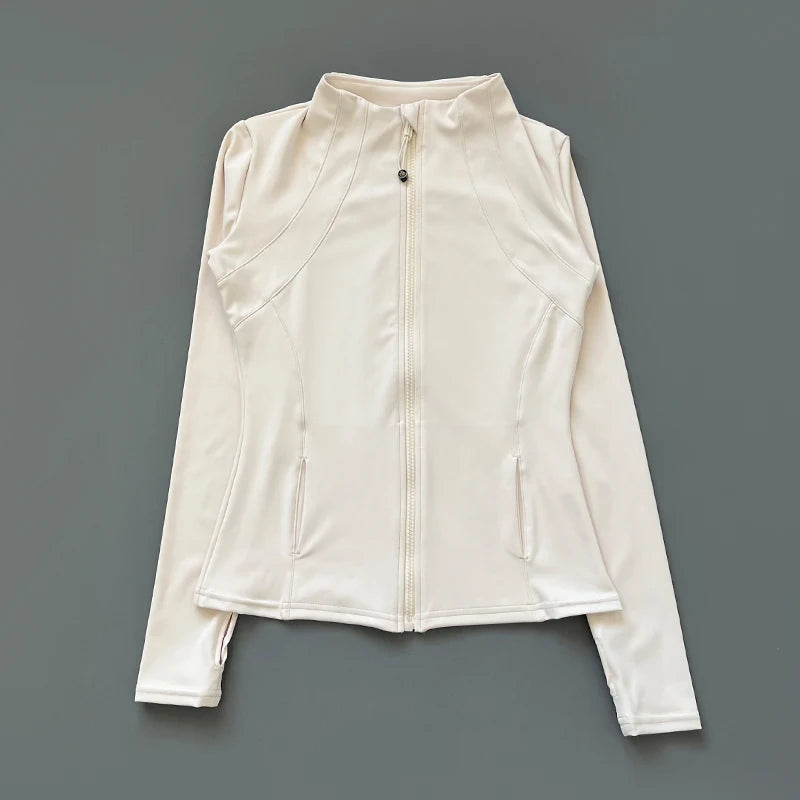Women's Quick Dry Fitness Jacket - Slim Fit Yoga Running Top