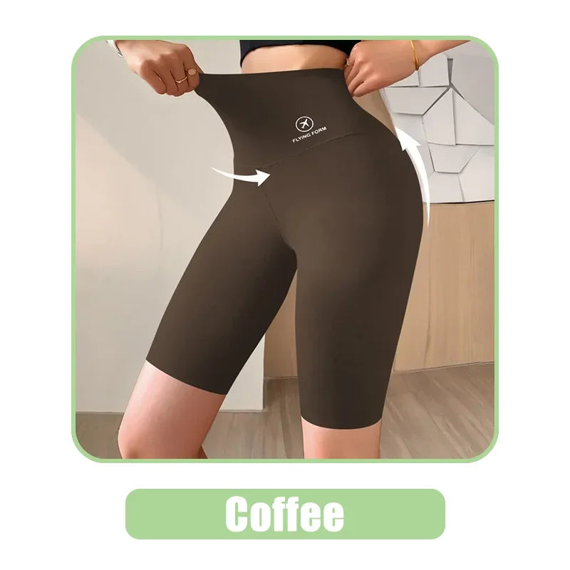 Women's Sports Shorts - High Waist Yoga Fitness Shorts