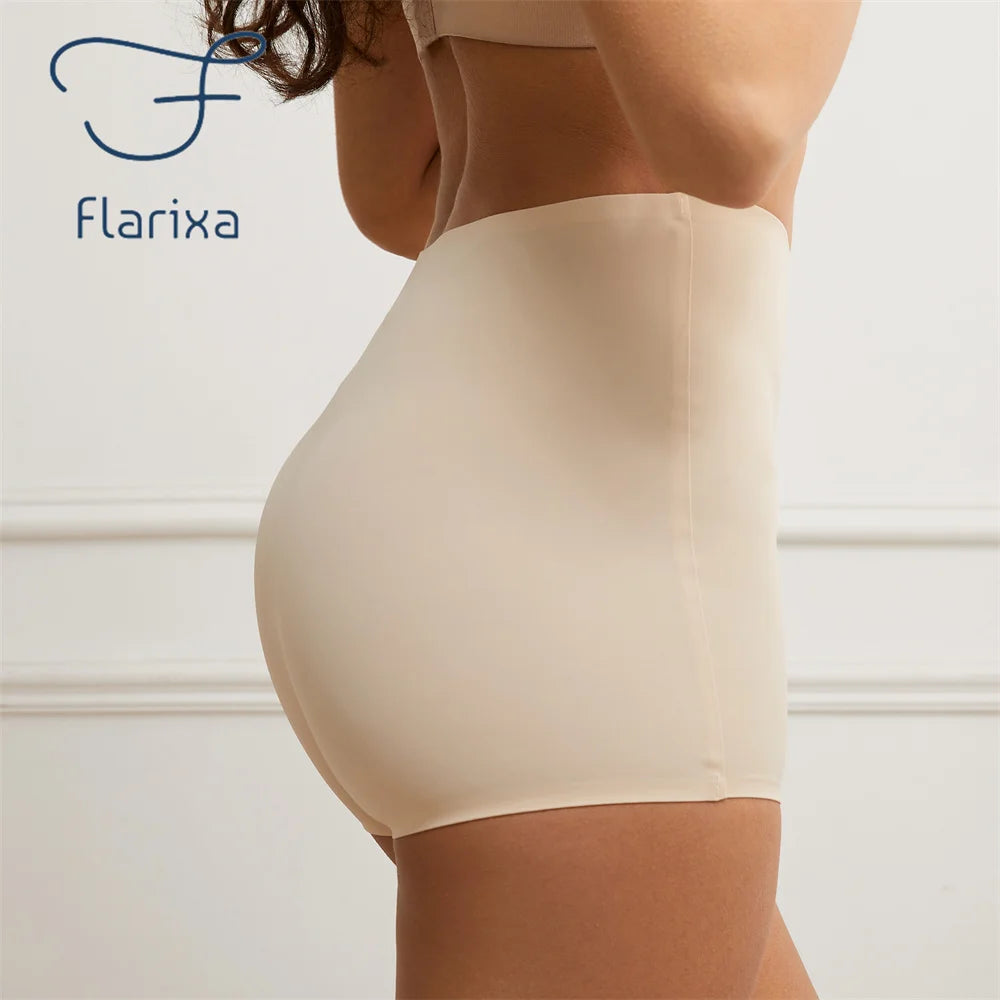 Women's Seamless Boxer Briefs - Anti-Chafing High Waisted Boyshorts