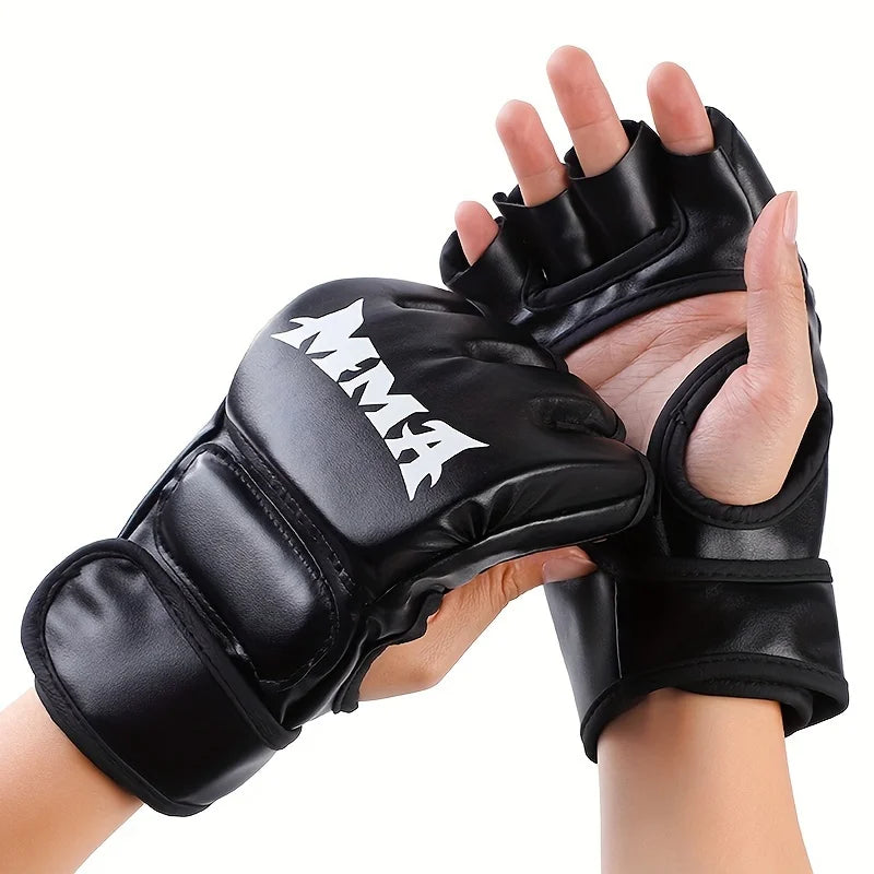 Boxing Gloves - MMA Half Finger Training Gloves