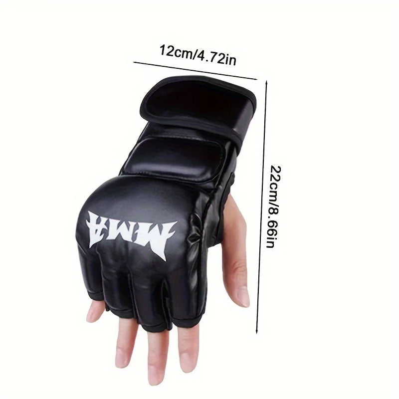 Boxing Gloves - MMA Half Finger Training Gloves