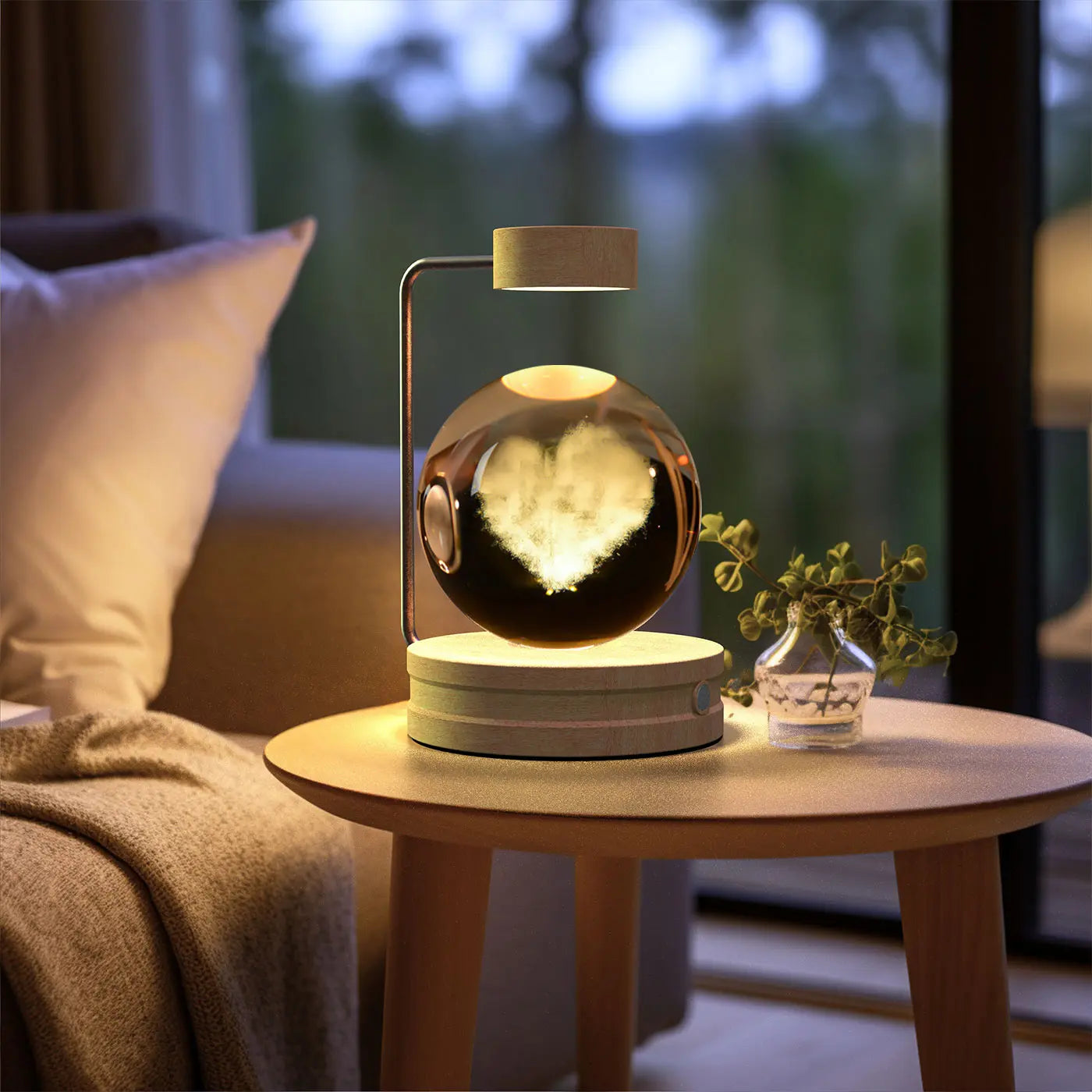 Crystal Ball Dinosaur Night Light - USB Cosmic Bedside Lamp - Eyecatsher Eyecatsher