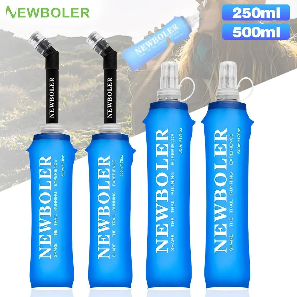 Collapsible Water Bottle - Soft Flask for Running & Camping