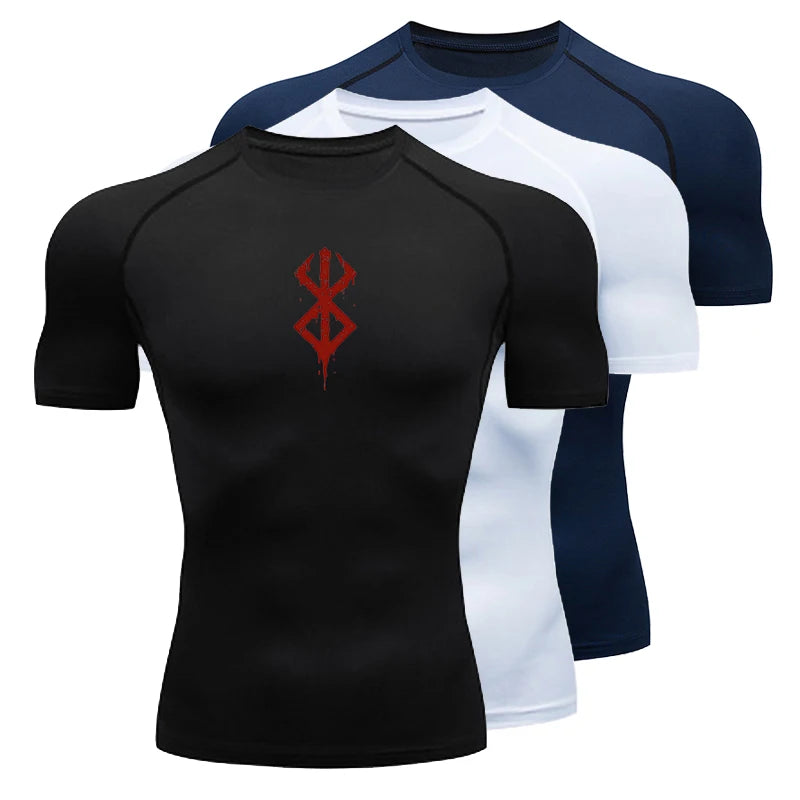 Men's Compression Shirt - Quick Dry Summer Sports Top