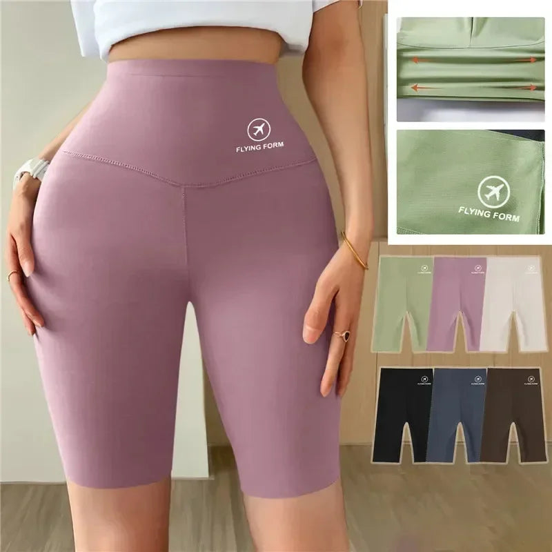 Women's Sports Shorts - High Waist Yoga Fitness Shorts