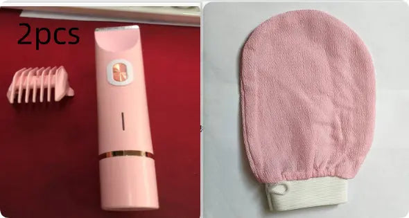 2 In 1 Hair Remover Women's Double Head Shaver Private Pubic Hair Trimmer Electric Razor Wet Dry Electric Body Hair Eyecatsher