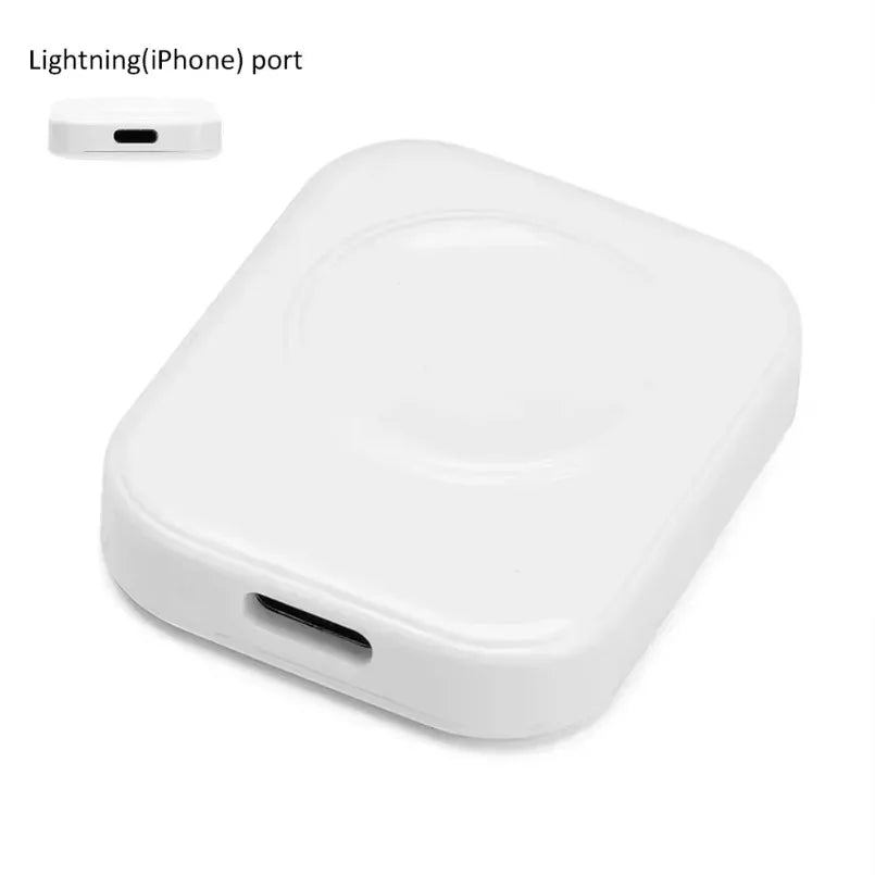 Tiny Magnetic Watch Wireless Charger For Apple Watch series 9 8 7 6 5 SE Type C For iPhone convert for iWatch Series 6 5 3 2 1