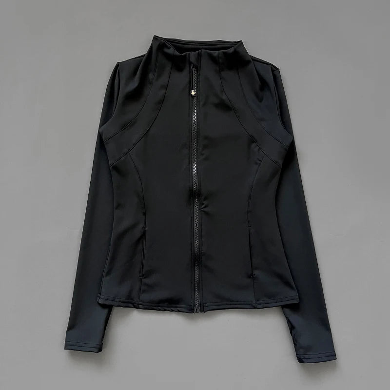 Women's Quick Dry Fitness Jacket - Slim Fit Yoga Running Top