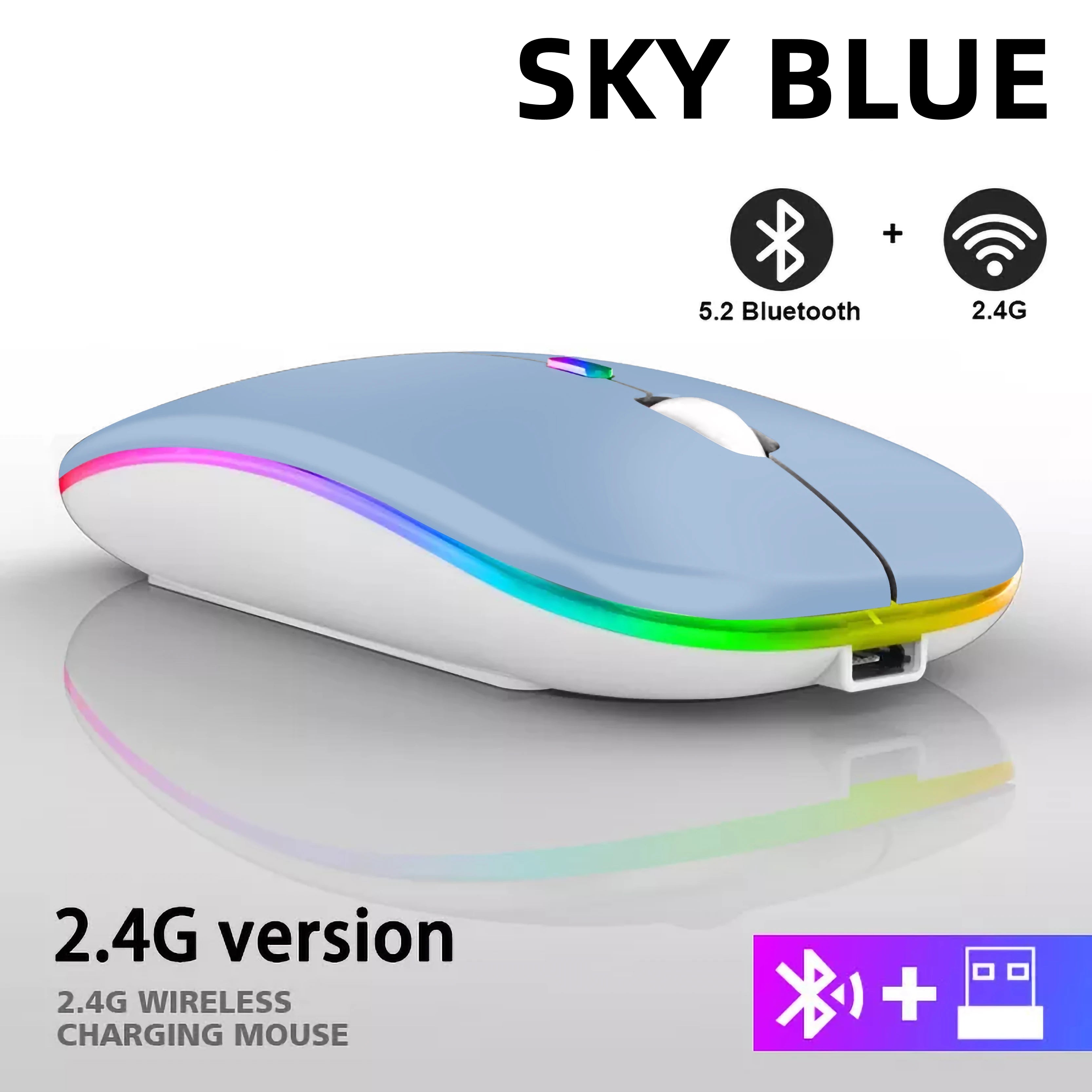 2025New Wireless Mouse Gaming Mouse Backlight USB Compatible RGB Rechargeable Mice Silent Backlit Ergonomic  Mouse for Laptop PC