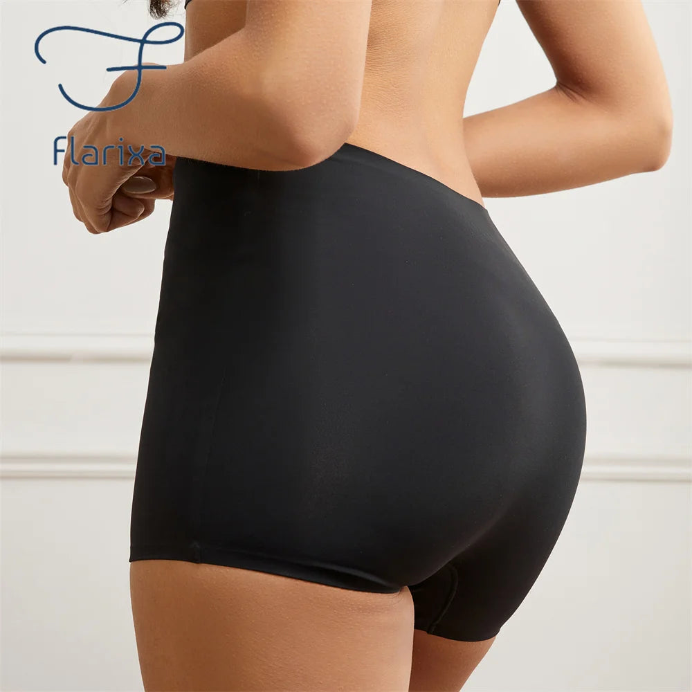 Women's Seamless Boxer Briefs - Anti-Chafing High Waisted Boyshorts