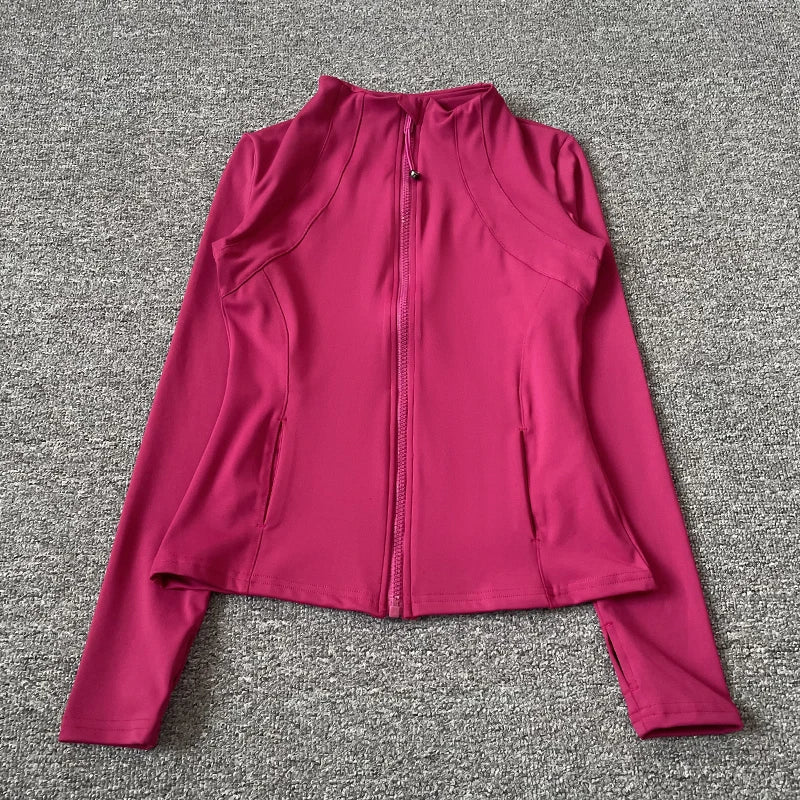 Women's Quick Dry Fitness Jacket - Slim Fit Yoga Running Top