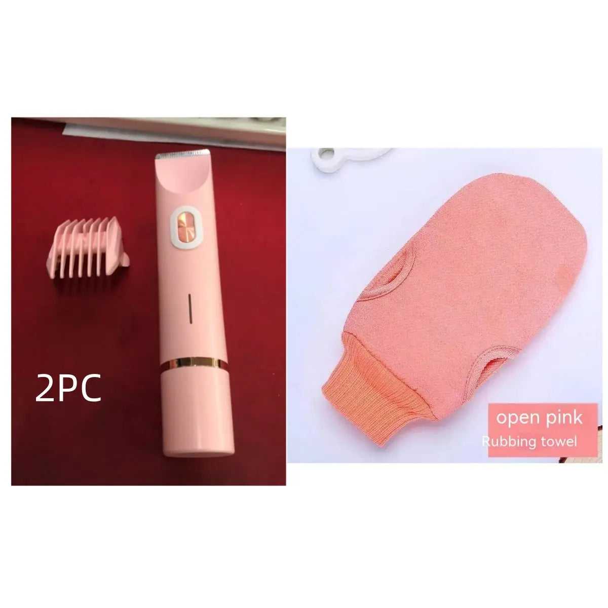 2 In 1 Hair Remover Women's Double Head Shaver Private Pubic Hair Trimmer Electric Razor Wet Dry Electric Body Hair Eyecatsher