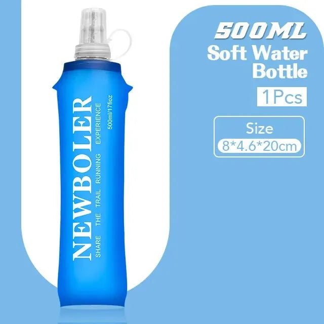 Collapsible Water Bottle - Soft Flask for Running & Camping