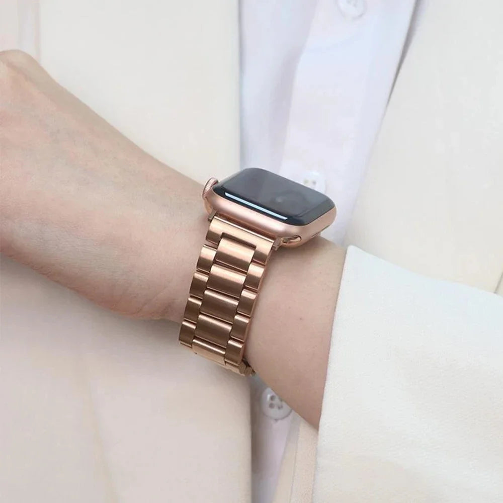Stainless Steel Apple Watch Band Strap Compatible with Series 9876 SE Ultra iWatch Metal Bracelet 38/42mm 41mm 40/44mm 45mm 49mm