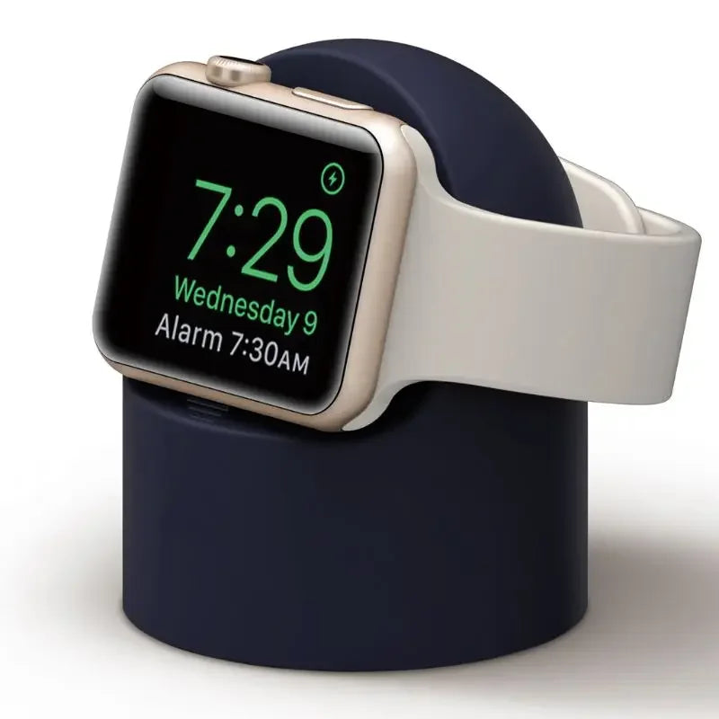 Charger Stand For Apple Watch Series 9 8 Ultra 7 6 5 SE 4 3 2 Charger Dock Station Silicone Bracket Iwatch Charging Cable Holder