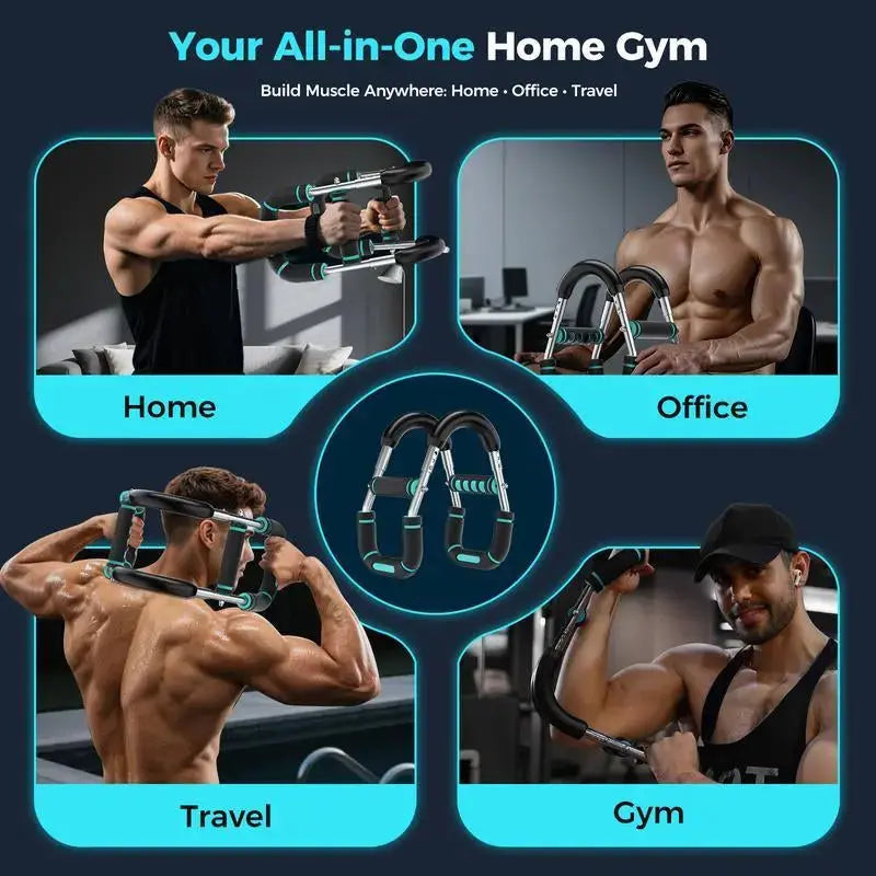 Arm Trainer, Adjustable Chest Workout Equipment, Arm Trainer for Men, Chest Trainer for Men, Shoulder Muscle Training, Portable Spring Resistance Home Fitness Equipment