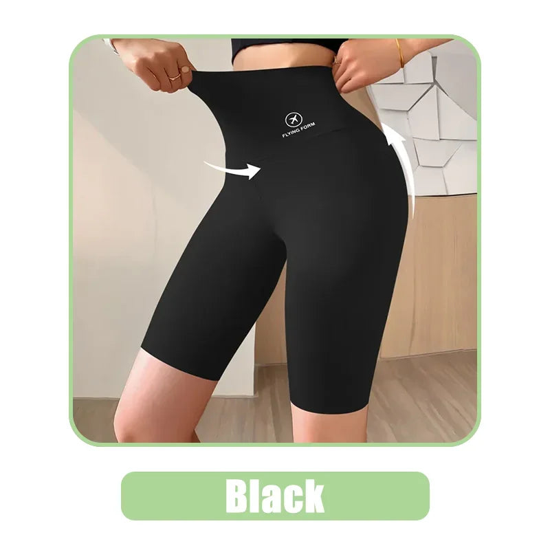 Women's Sports Shorts - High Waist Yoga Fitness Shorts
