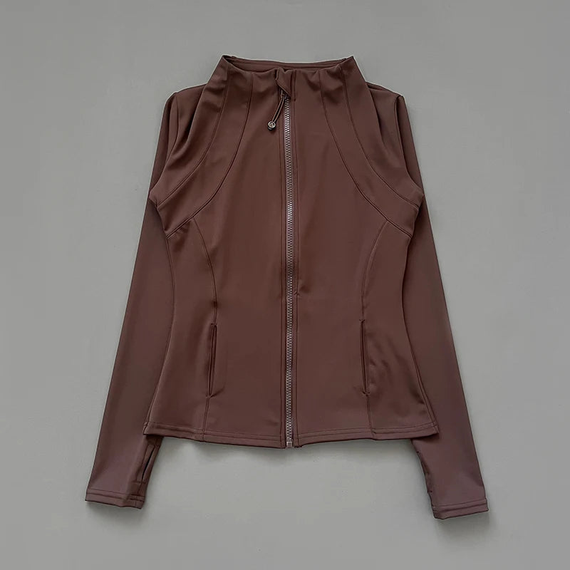 Women's Quick Dry Fitness Jacket - Slim Fit Yoga Running Top