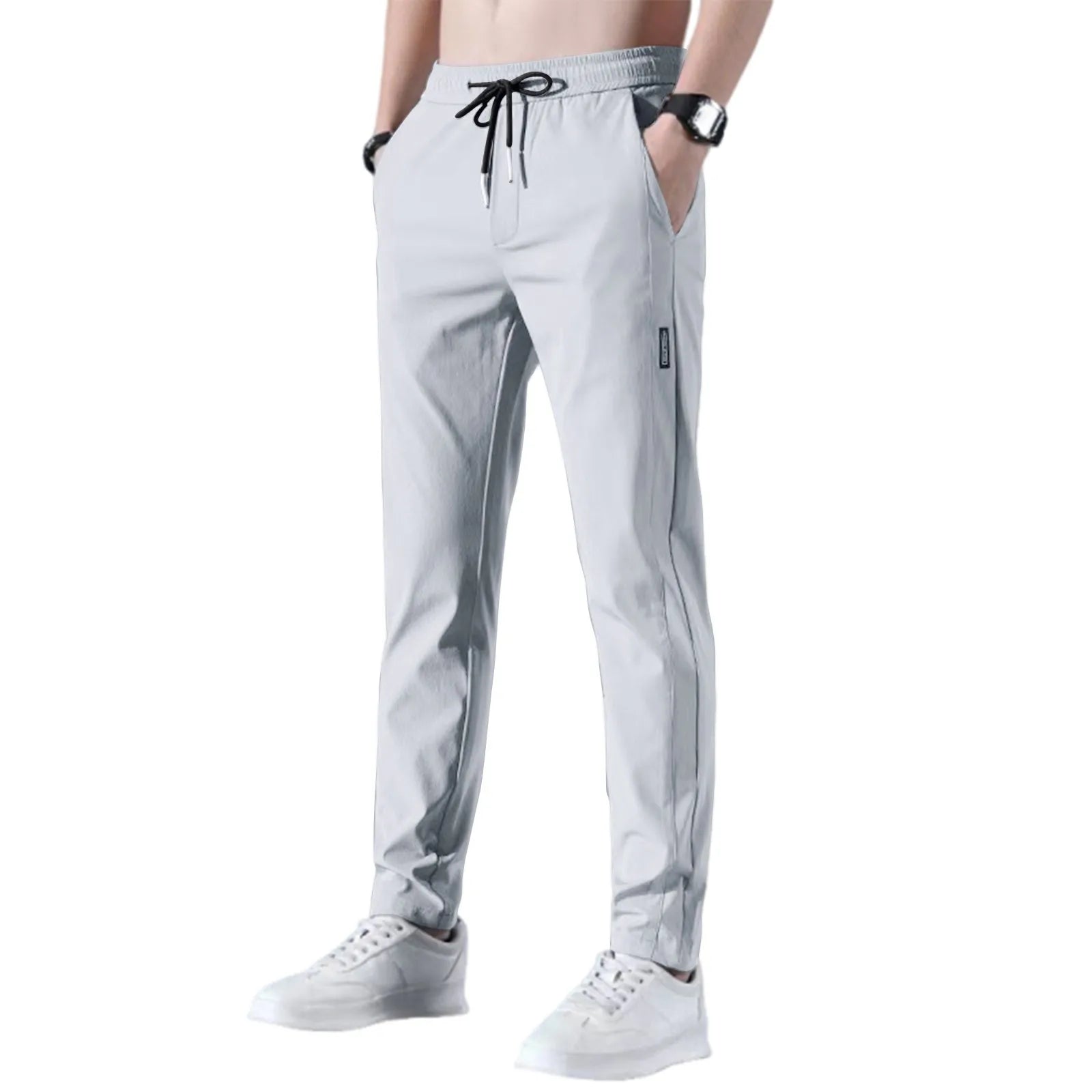 Men's Fast Dry Stretch Pants - Ice Silk Breathable Trousers