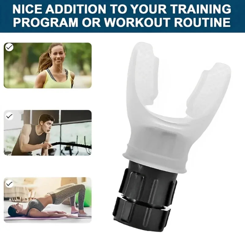 Lung Breathing Exercise Device Portable Breathing Fitness Exerciser Resistance Training，Adjustable resistance