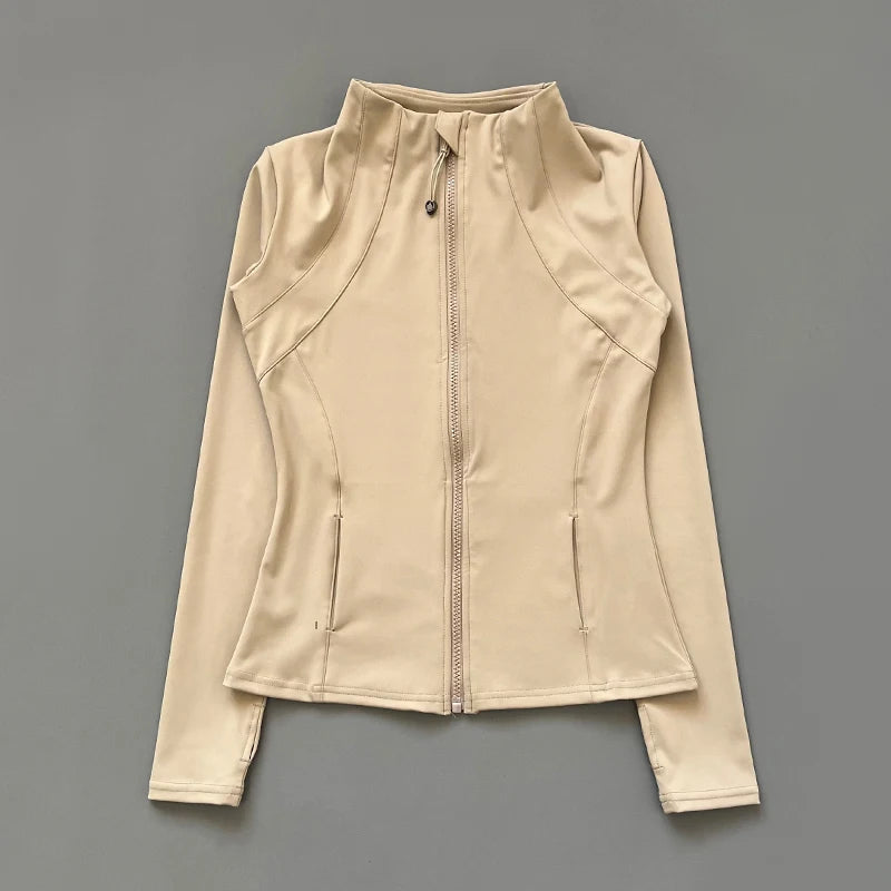 Women's Quick Dry Fitness Jacket - Slim Fit Yoga Running Top