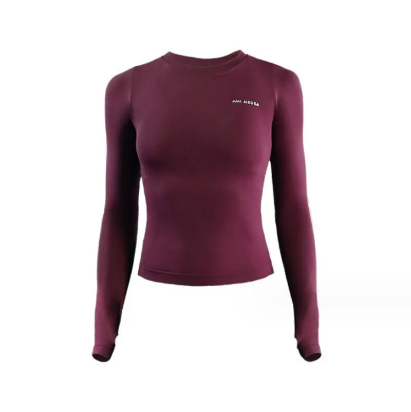 Women's Long Sleeve Yoga Shirt - Sport Fitness Top