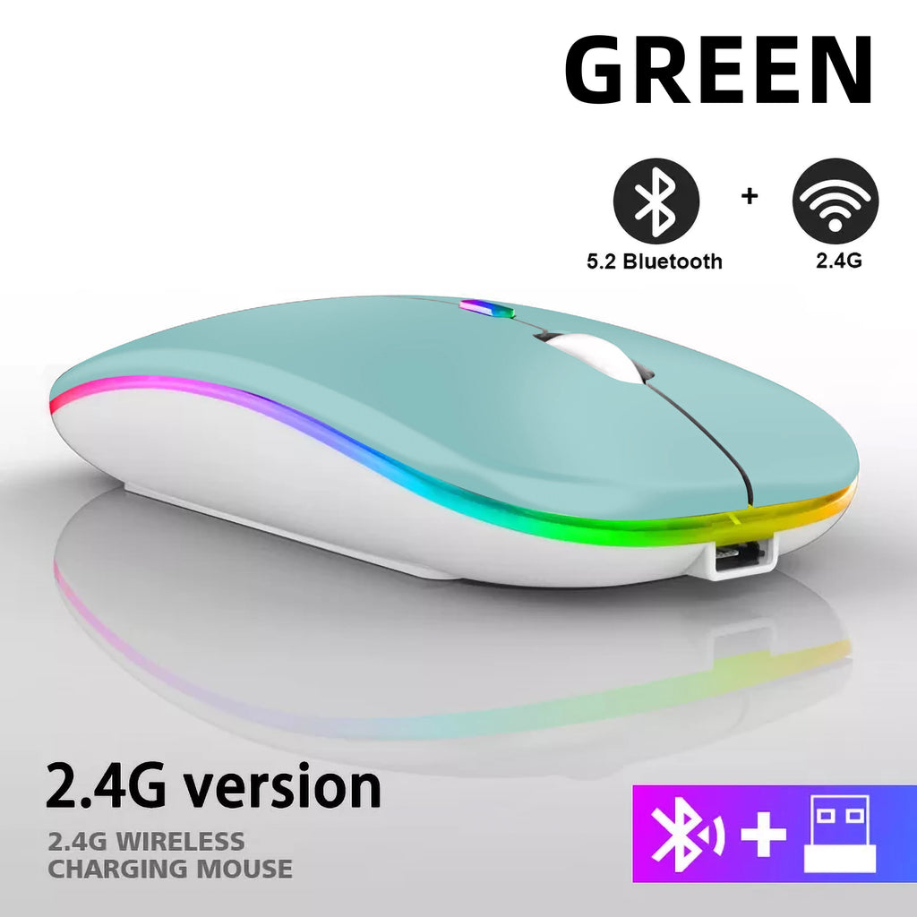 2025New Wireless Mouse Gaming Mouse Backlight USB Compatible RGB Rechargeable Mice Silent Backlit Ergonomic  Mouse for Laptop PC