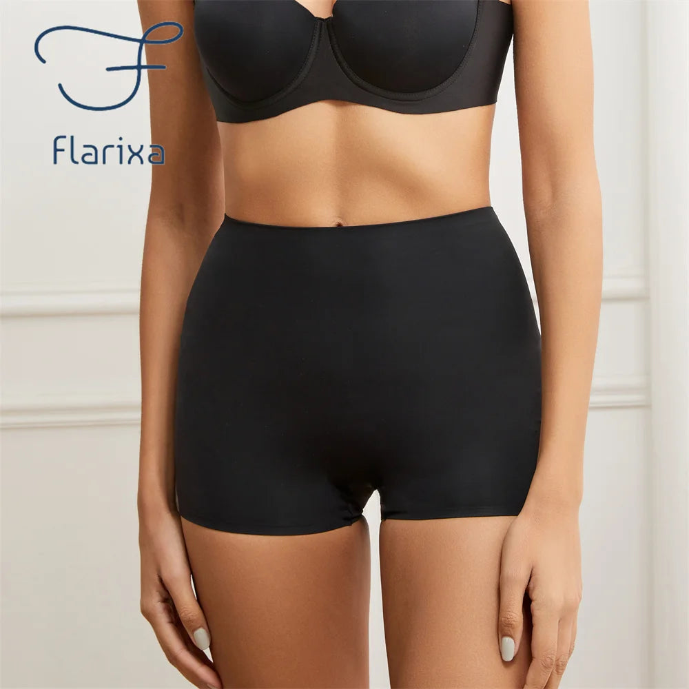 Women's Seamless Boxer Briefs - Anti-Chafing High Waisted Boyshorts