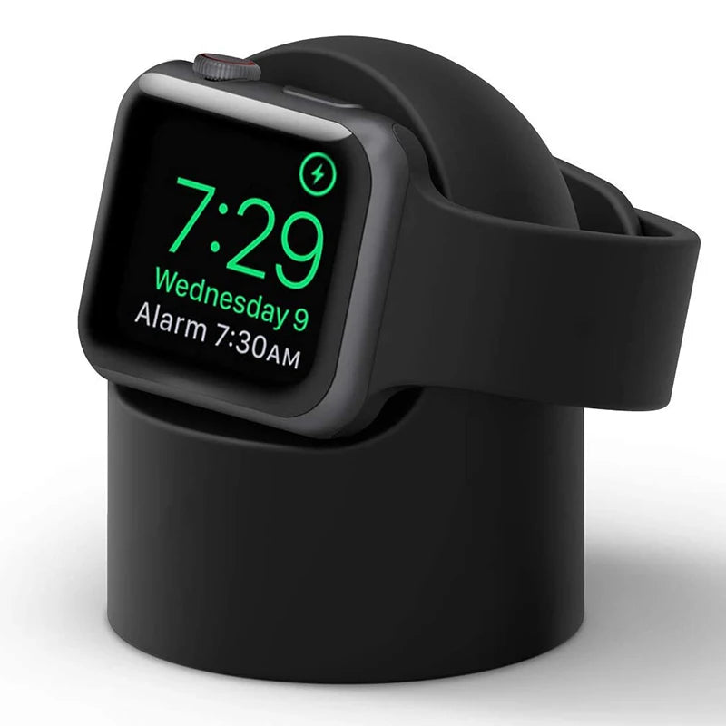 Charger Stand For Apple Watch Series 9 8 Ultra 7 6 5 SE 4 3 2 Charger Dock Station Silicone Bracket Iwatch Charging Cable Holder