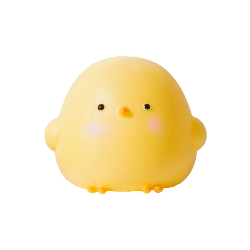 Chick Doll Small Night Light Electronic Luminous Toy Anime Figure Warm Light Atmosphere Decoration Cute Shape Children Gift