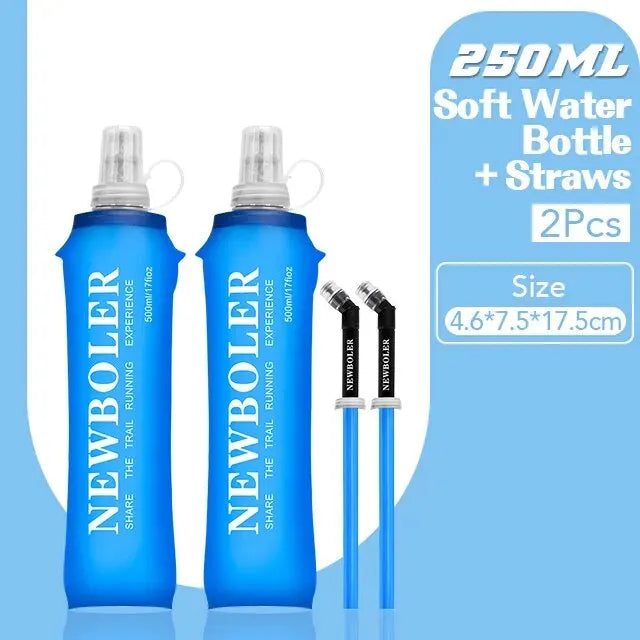 Collapsible Water Bottle - Soft Flask for Running & Camping
