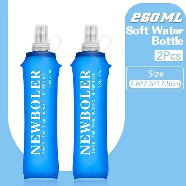 Collapsible Water Bottle - Soft Flask for Running & Camping