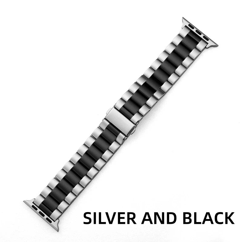 Stainless Steel Apple Watch Band Strap Compatible with Series 9876 SE Ultra iWatch Metal Bracelet 38/42mm 41mm 40/44mm 45mm 49mm