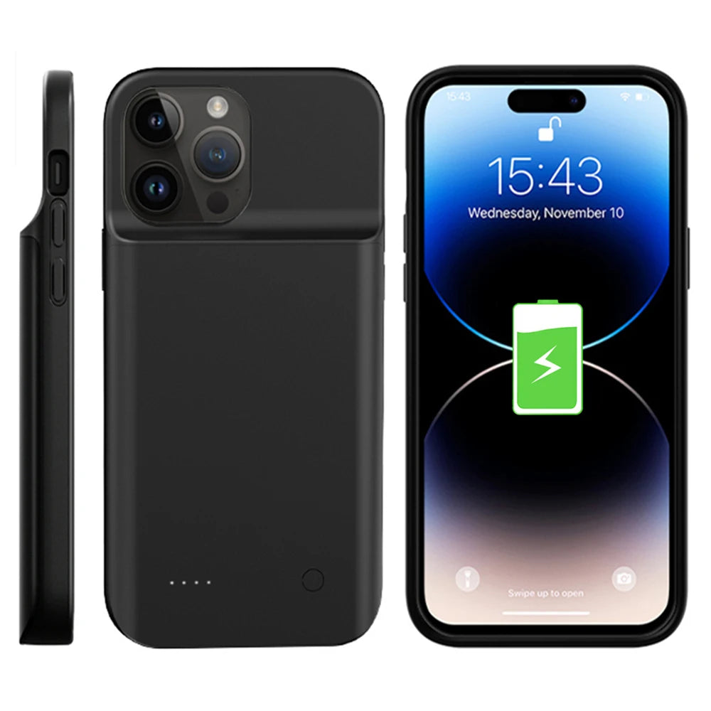 10000Mah Anti Fingerprints Power Case for IPhone 14 Plus Battery Charger Case for Iphone 14 Pro Max Power Bank for IPhone14 Pro