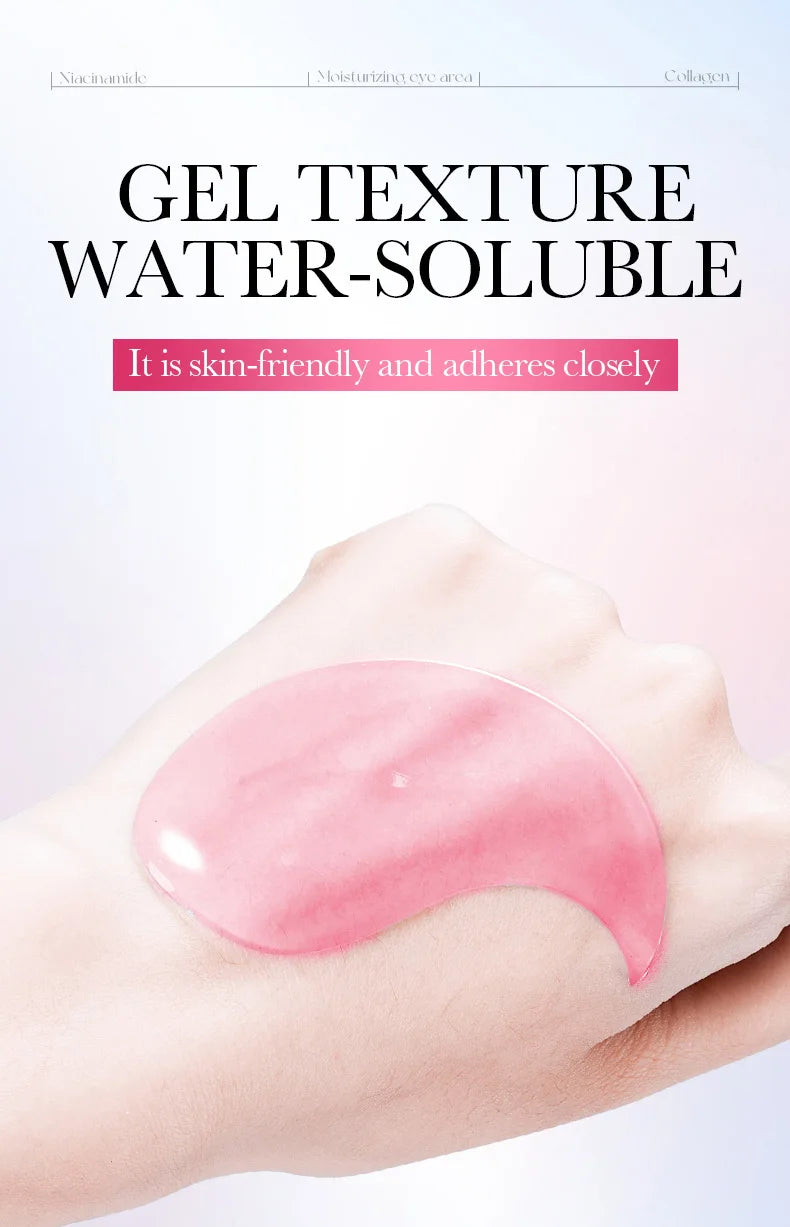 80pcs BIOAQUA Nicotinamide Collagen Eye Mask Anti Dark Circles Whitening Anti-Wrinkles Moisturizing Anti-Aging Eye Patches