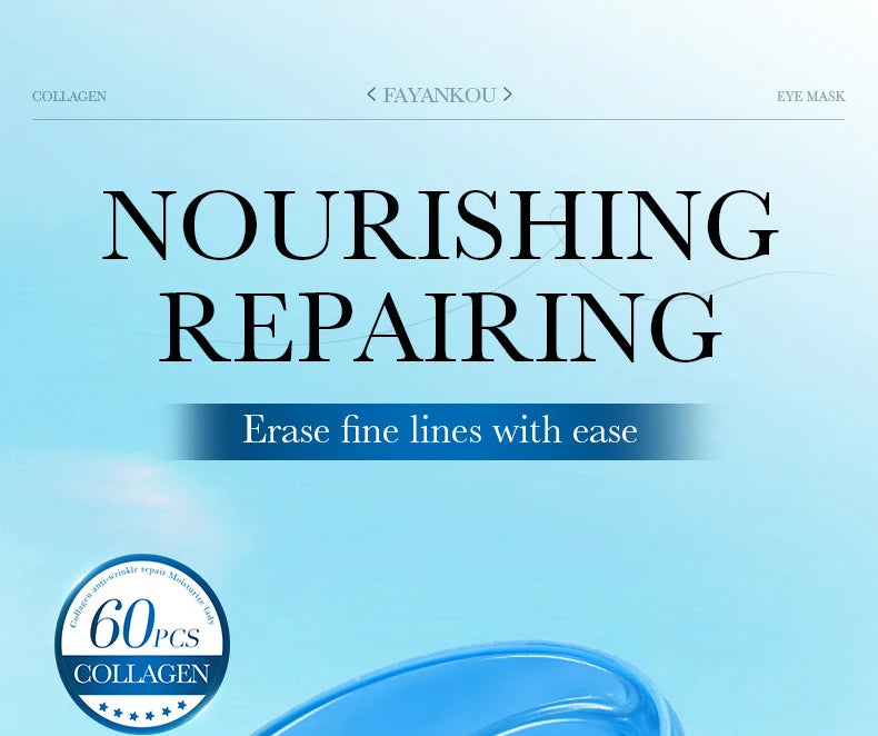 60pcs/box Crystal Collagen Eye Mask Anti Dark Circles Remove Eye Bags Firming Moisturizing Eye Patches Gel Pads Eyes Skin Care
