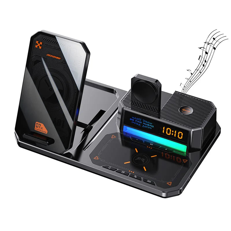 Wireless fast charging is used for 30W fast charging of mobile phones, watches, and headphones