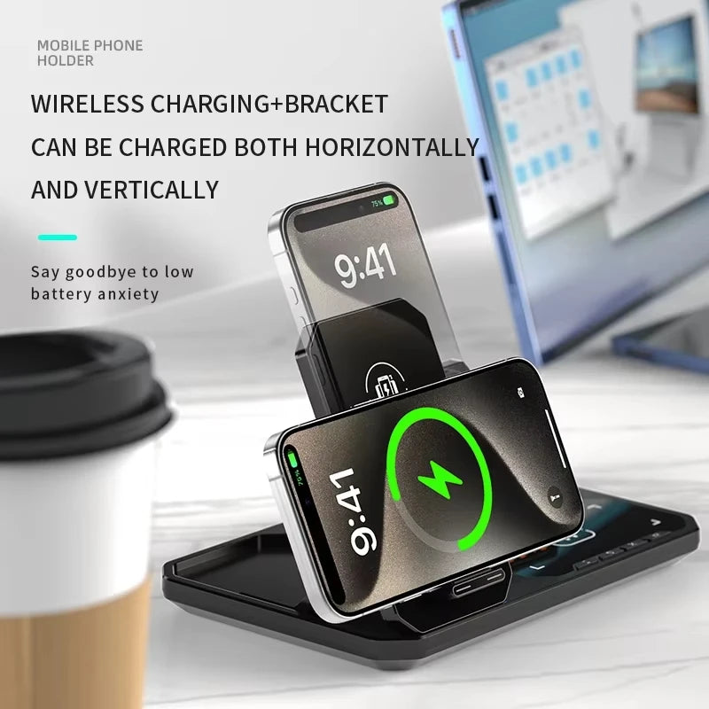 Wireless fast charging is used for 30W fast charging of mobile phones, watches, and headphones