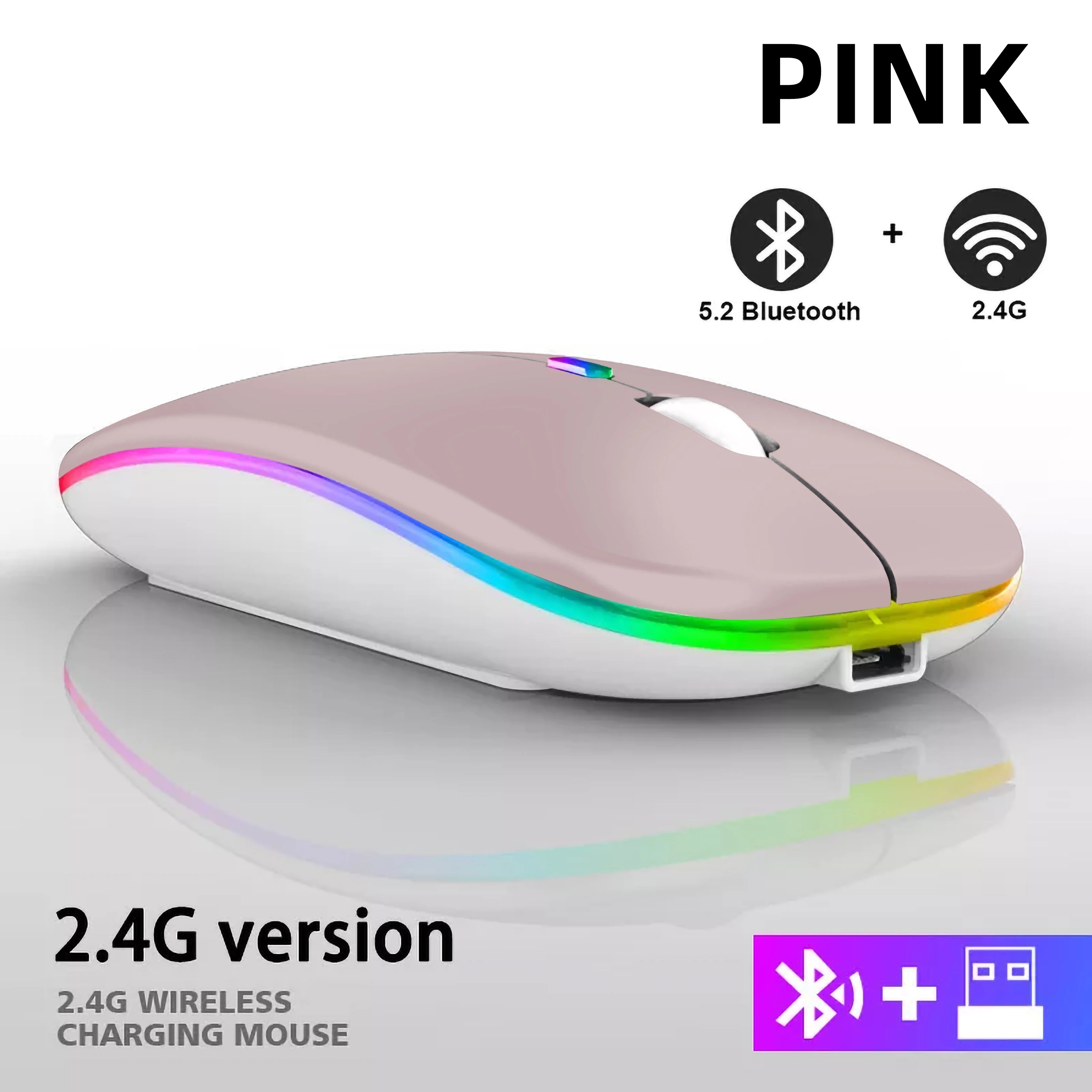 2025New Wireless Mouse Gaming Mouse Backlight USB Compatible RGB Rechargeable Mice Silent Backlit Ergonomic  Mouse for Laptop PC