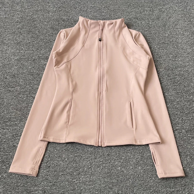 Women's Quick Dry Fitness Jacket - Slim Fit Yoga Running Top