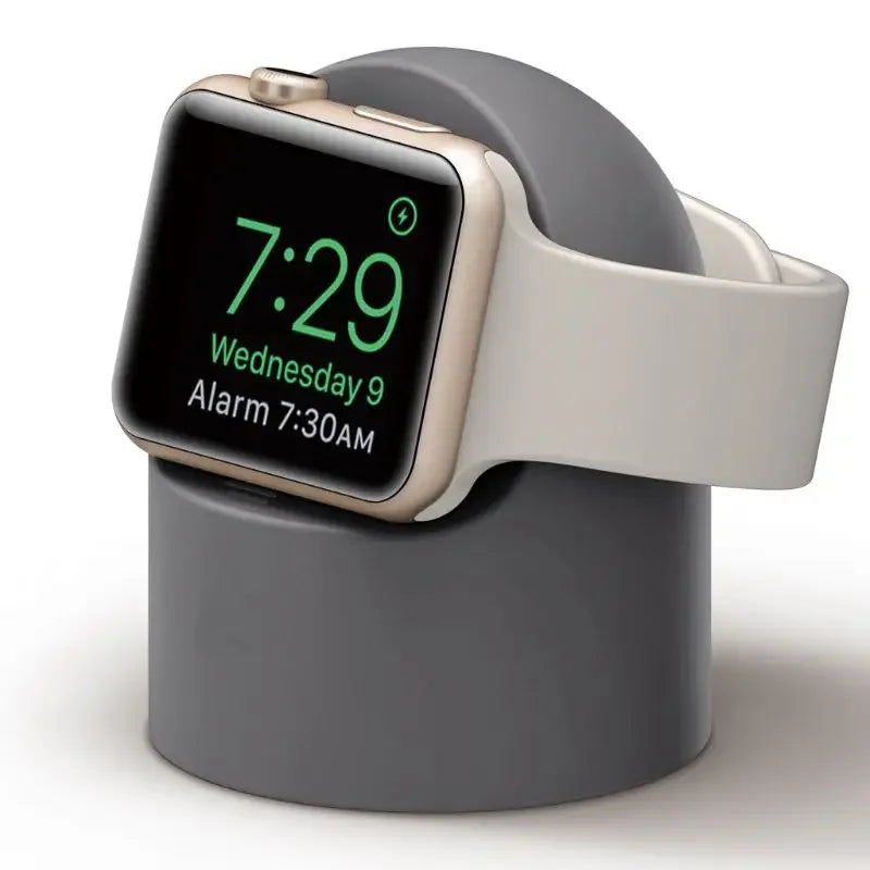 Charger Stand For Apple Watch Series 9 8 Ultra 7 6 5 SE 4 3 2 Charger Dock Station Silicone Bracket Iwatch Charging Cable Holder