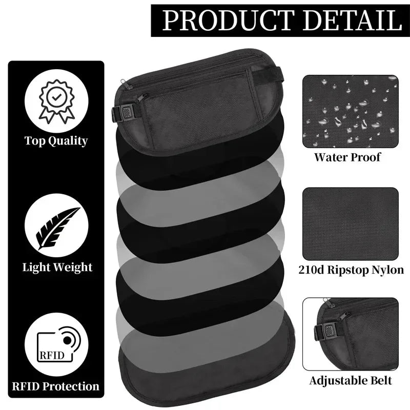 Sport Running Waist Bag - Invisible Travel Money Belt